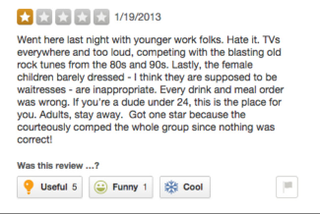 Illustration for article titled 'They Don't Do Any Cool Sexy Moves': Grim Yelp Reviews of Breastaurants